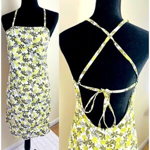 American Eagle Outfitters Green Backless Sundress